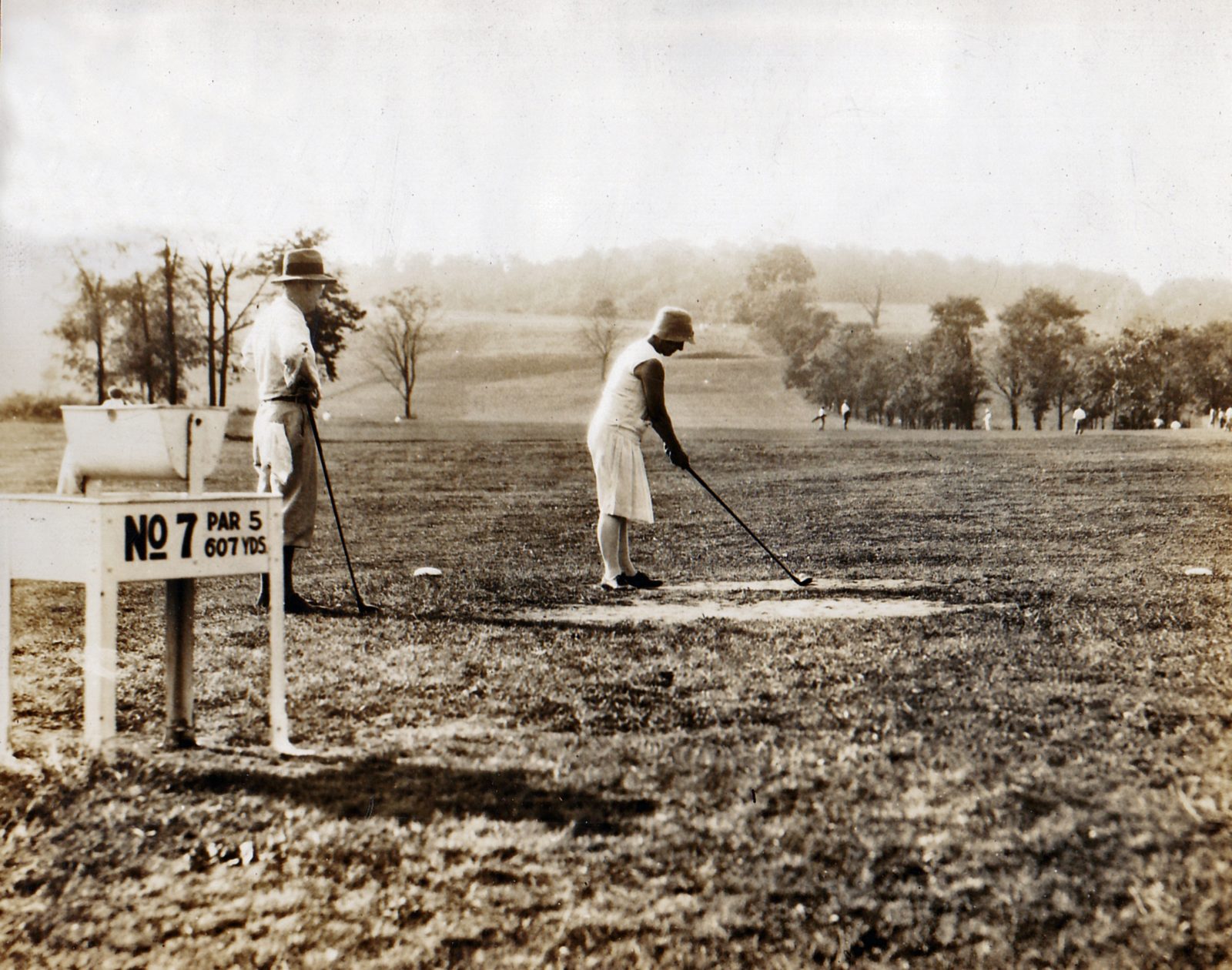 No. 7 fairway, par 5, 607 yards