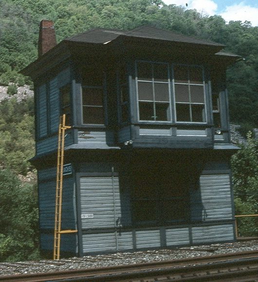The same tower, repainted, in later years
