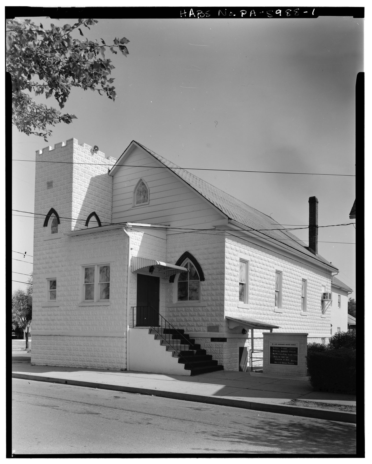 Mt. Hope Baptist Church, Chestnut & Division Streets
