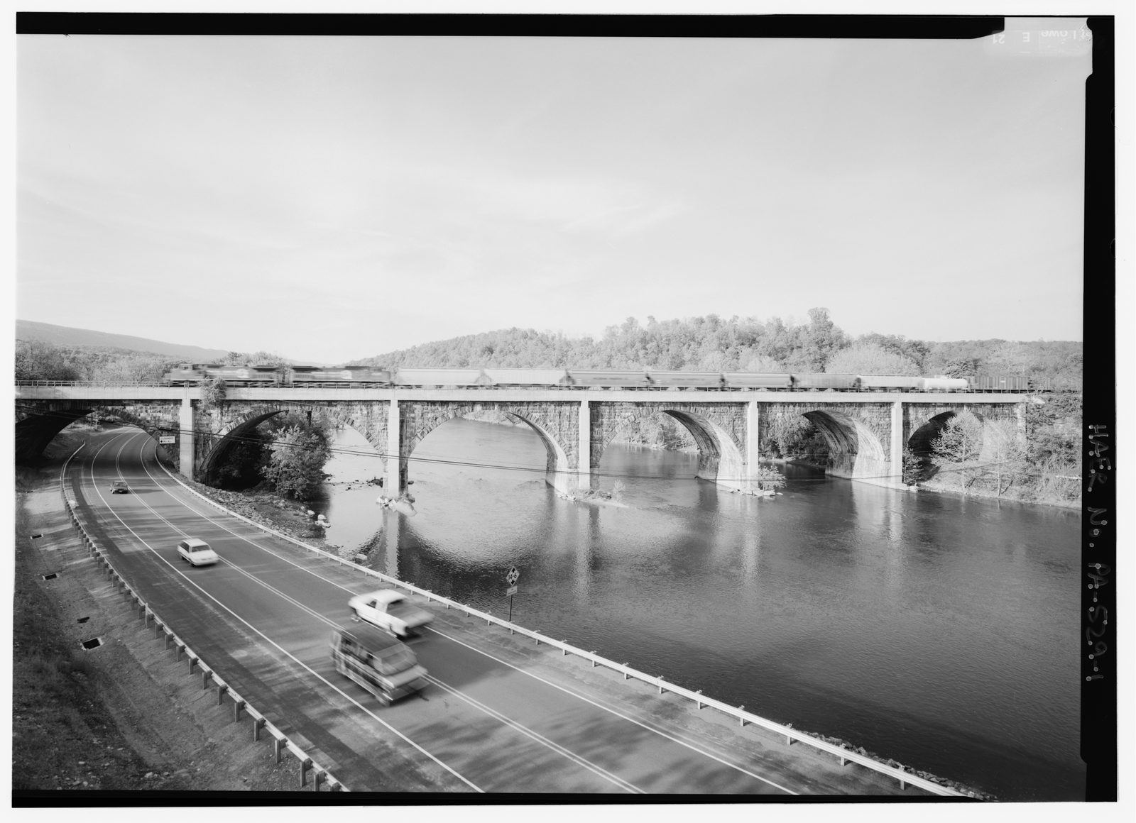 Pennsylvania Railroad bridge spanning the Juniata River