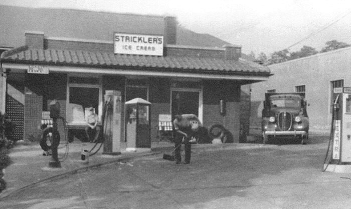 Sticklers Store & gas station, 1950s